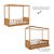Cama Link Com Dossel - Com 1 Grade E Meia Palitada - Madeira - Imagem 4