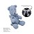 Urso Tricot - Tamanho M - Azul Blue Sky - Personalizado - Imagem 3