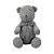 Urso Tricot - Tamanho M - Cinza M.Gris - Personalizado - Imagem 1