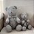 Urso Tricot - Tamanho M - Cinza M.Gris - Personalizado - Imagem 2