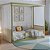 Cama Link Com Dossel - Com 2 Meias Grades Em Palha Natural - Cacto - Imagem 3