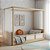 Cama Link Com Dossel - Com 2 Meias Grades Em Palha Natural - Capuccino - Imagem 3