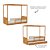 Cama Link Com Dossel - Com 2 Meias Grades Em Palha Natural - Madeira - Imagem 4
