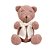 Urso Tricot - Tamanho M - Marrom Magno / Off White Natural - Personalizado - Imagem 1