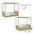 Cama Link Com Dossel - Com 2 Meias Grades Palitadas - Cacto - Imagem 4