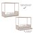 Cama Link Com Dossel - Com 2 Meias Grades Palitadas - Rosa Old - Imagem 4