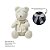 Urso Tricot - Tamanho M - Natural Off White - Personalizado - Imagem 3