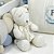 Urso Tricot - Tamanho M - Natural Off White - Personalizado - Imagem 2