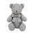 Urso Tricot - Tamanho M - Cinza Steal - Personalizado - Imagem 1