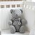 Urso Tricot - Tamanho M - Cinza Steal - Personalizado - Imagem 2
