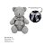 Urso Tricot - Tamanho M - Cinza Steal - Personalizado - Imagem 3