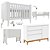 Conjunto - Berço Bo 3 Em 1 Palitado + Cômoda Nature Clean - Branco / Branco Soft - Imagem 1