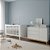 Conjunto - Berço Bo 3 Em 1 Palitado + Cômoda Nature Clean - Branco / Branco Soft - Imagem 2