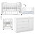Conjunto - Berço Sleep 3 Em 1 + Cômoda Tutto - Branco / Branco Soft - prontaentrega - Imagem 1