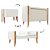 Conjunto - Berço Bo Palha 3 Em 1 - Cômoda Joy - Areia Com Madeira / Madeira - Imagem 3
