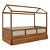 Cama Link Plus Palha - Com Casinha - Completa - Madeira - Imagem 1