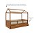 Cama Link Plus Palha - Com Casinha - Completa - Madeira - Imagem 3