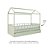 Cama Link Plus Palitada - Com Casinha - Completa - Verde Old - Imagem 3