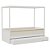 Cama Link Plus Palha Natural - Com Dossel - Completa - Branco - Imagem 1
