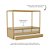 Cama Link Plus Palha Natural - Com Dossel - Completa - Capuccino - Imagem 3