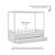 Cama Link Plus Palitada - Com Dossel - Completa - Branco - Imagem 3