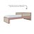 Cama Infantil Skandi - Com Cabeceira E 2 Grades - Rose - Imagem 3