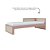 Cama Infantil Skandi - Com 1 Cabeceira e 1 Meia Grade - Rose - Imagem 3