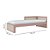 Cama Infantil Skandi - Com 1 Cabeceira e 1 Meia Grade - Rose - Imagem 4
