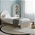 Cama Skandi Com Cabeceira Estofada - Boucle Creme / Areia - Imagem 2