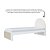Cama Skandi Com Cabeceira Estofada - Boucle Creme / Branco - Imagem 3