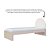 Cama Skandi Com Cabeceira Estofada - Boucle Creme / Rosa Old - Imagem 3
