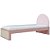 Cama Skandi Com Cabeceira Estofada - Sarja Rose / Rose - Imagem 1