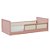 Cama Infantil Link - Com 1 Grade E Meia Em Palha Natural - Rose - Imagem 1