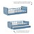 Cama Infantil Link - Com 1 Grade E Meia Palitada - Azul Sereno - Imagem 4