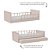 Cama Infantil Link - Com 1 Grade E Meia Palitada - Rosa Old - Imagem 4