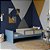 Cama Infantil Link - Com 2 Meias Grades Em Palha Natural - Azul Sereno - Imagem 3