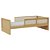 Cama Infantil Link - Com 2 Meias Grades Em Palha Natural - Capuccino - Imagem 1