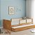 Cama Infantil Link - Com 2 Meias Grades Em Palha Natural - Madeira - Imagem 2