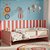 Cama Infantil Link - Com 2 Meias Grades Em Palha Natural - Rose - Imagem 2