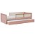 Cama Infantil Link - Com 2 Meias Grades Em Palha Natural - Rose - Imagem 3