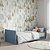Cama Infantil Link - Com 2 Grades Em Palha Natural - Azul Sereno - Imagem 2