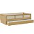 Cama Infantil Link - Com 2 Grades Em Palha Natural - Capuccino - Imagem 3