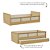 Cama Infantil Link - Com 2 Grades Em Palha Natural - Capuccino - Imagem 4