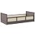 Cama Infantil Link - Com 2 Grades Em Palha Natural - Fendi - Imagem 1