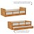 Cama Infantil Link - Com 2 Grades Em Palha Natural - Madeira - Imagem 4