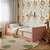 Cama Infantil Link - Com 2 Grades Em Palha Natural - Rose - Imagem 2