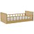 Cama Infantil Link - Com 2 Grades Palitadas - Capuccino - Imagem 1