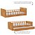 Cama Infantil Link - Com 2 Grades Palitadas - Madeira - Imagem 4
