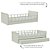 Cama Infantil Link - Com 2 Grades Palitadas - Verde Old - Imagem 4