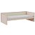 Cama Sofá Infantil Link - 1 Grade Em Palha Natural - Rosa Old - Imagem 1
